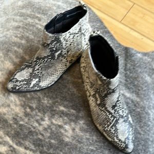 Blondo Waterproof Snakeskin Booties